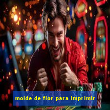 molde de flor para imprimir