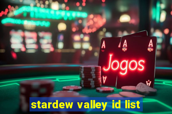 stardew valley id list