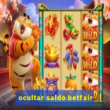 ocultar saldo betfair