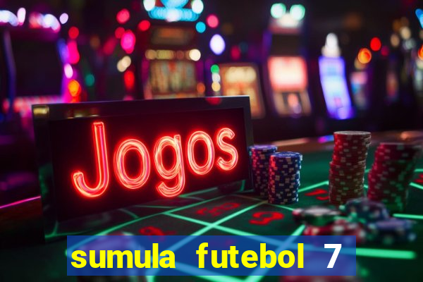 sumula futebol 7 society excel