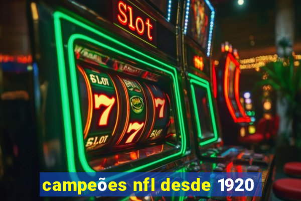 campeões nfl desde 1920