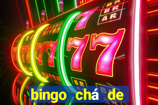 bingo chá de bebê excel